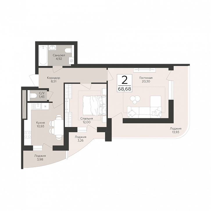 Помещение 0000050958 (Скай) планировка