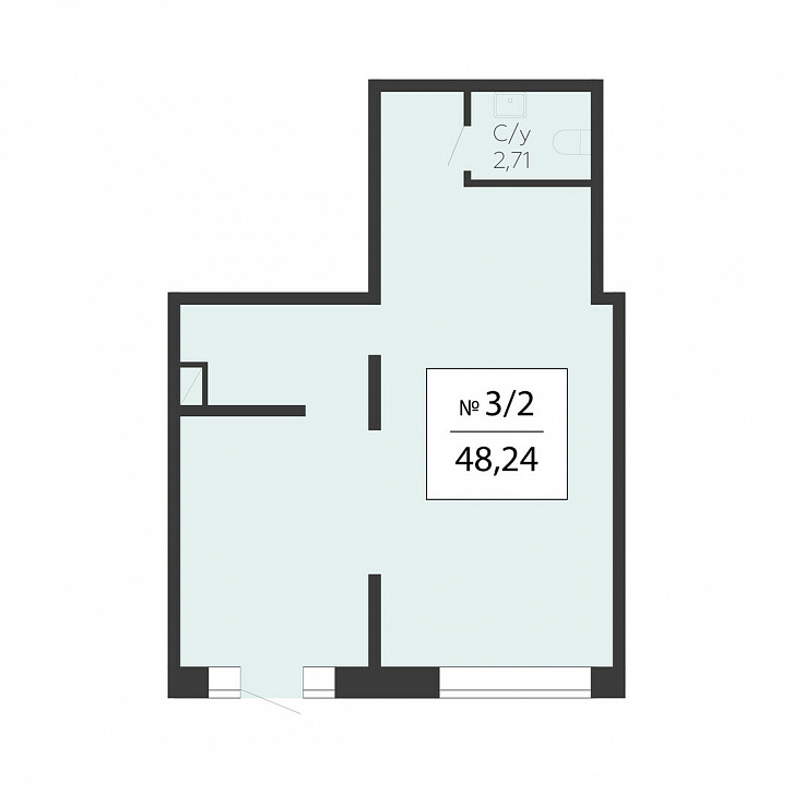 Помещение 0000041697 (Онегин; Московская обл. г. Подольск, ул. Садовая, 3/1) планировка