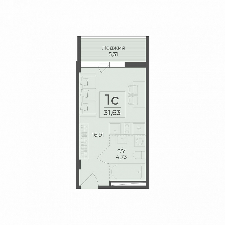Помещение 0000036570 (Botanica; ) планировка