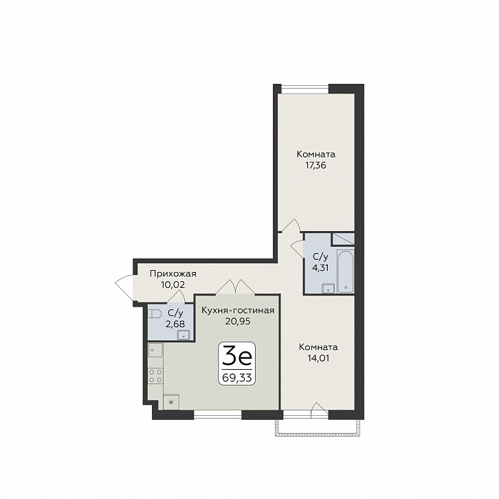 Помещение 0000047984 (Люмен; Воронеж, пр-т Труда, 117) планировка