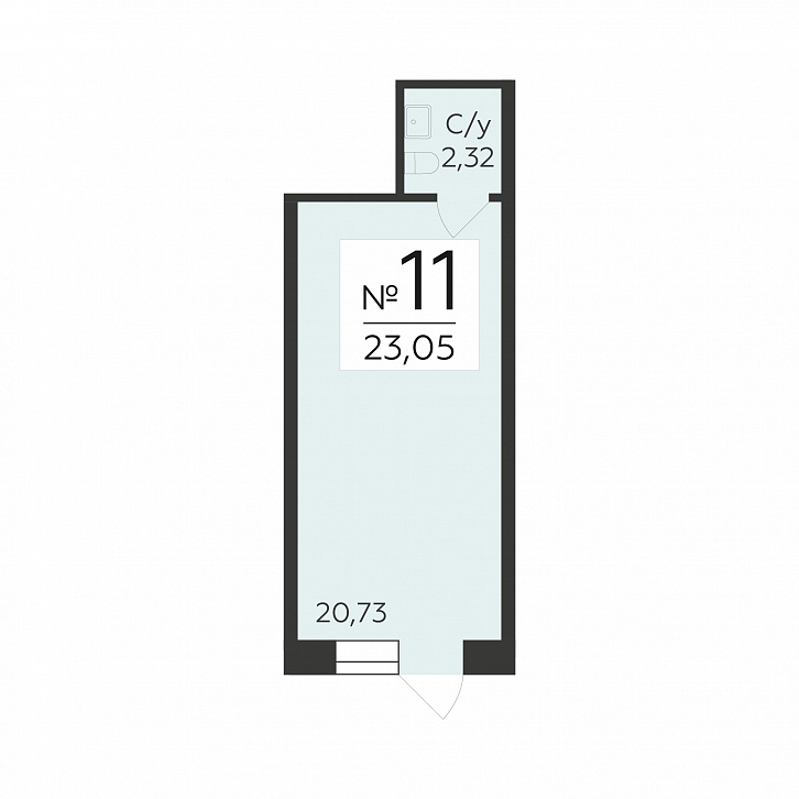 Помещение 0000045672 (Октябрьский квартал; ул. Матросова, 64а) планировка