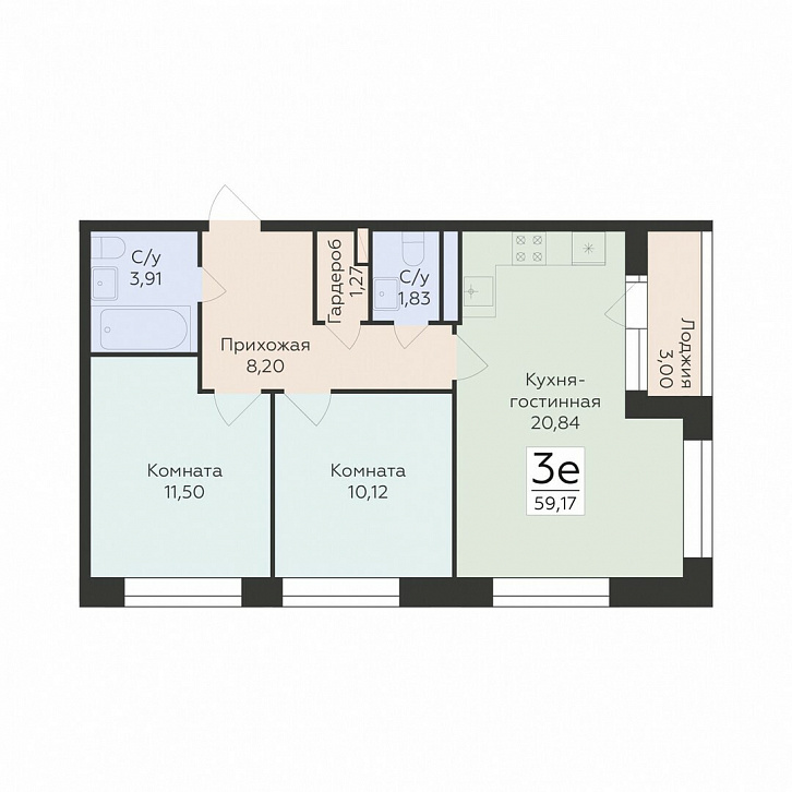 Помещение 0000043033 (Октябрьский квартал; ул. Матросова, 64а) планировка