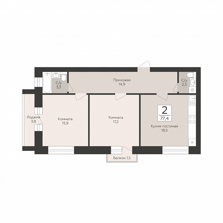 Помещение 0000051275 (Тургенев; Воронежская область, г. Павловск, микрорайон Северный, д. 5) планировка