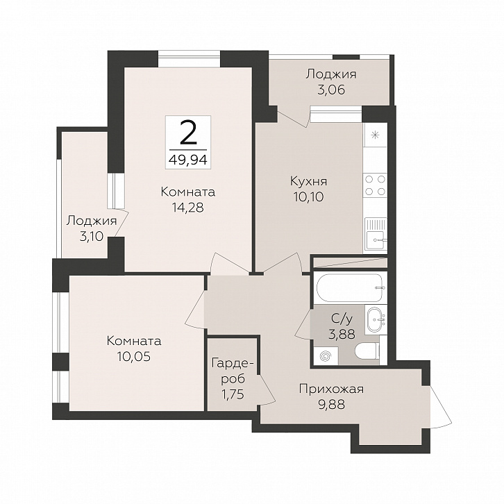 Помещение 0000052398 (; МКД пер. Славы, 1) планировка