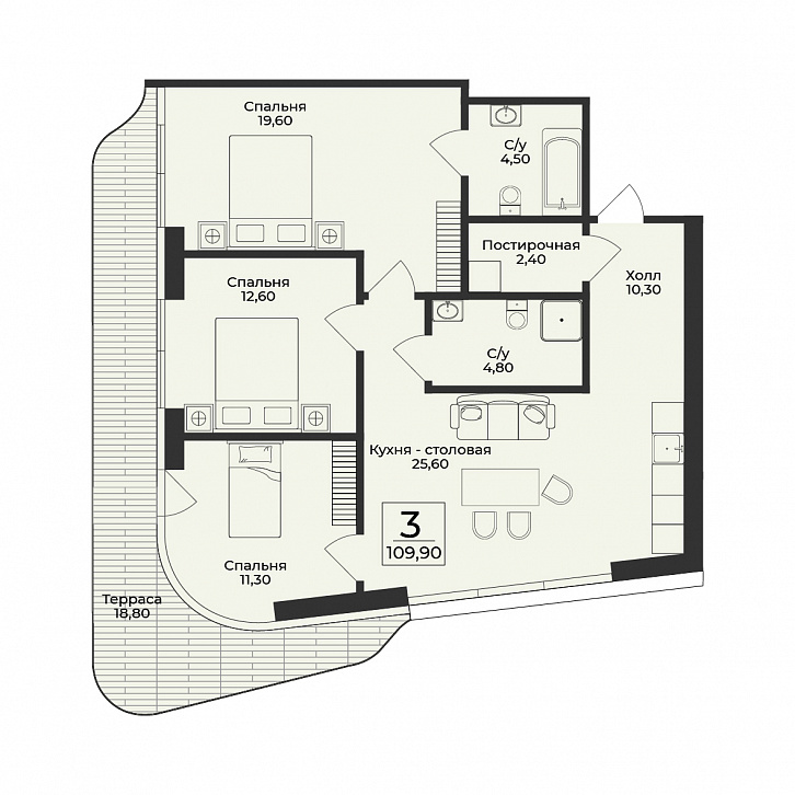 Помещение 0000050568 (Нега; ) планировка