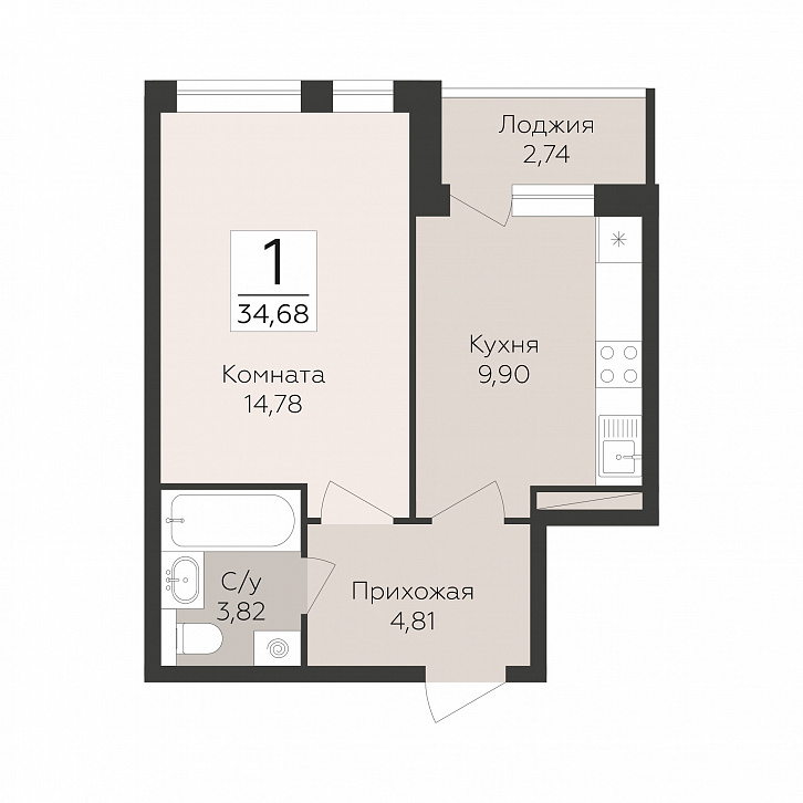 Помещение 0000052402 (Квартал 45; Воронеж, улица 45-й Стрелковой Дивизии) планировка