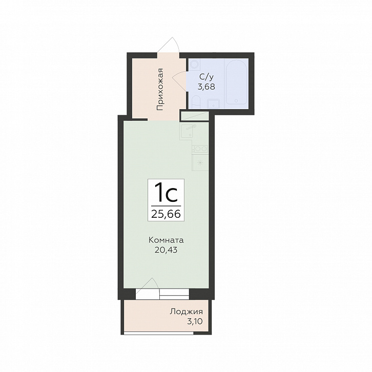 Помещение 0000034725 (Авиапарк; Воронеж, ул. Острогожская, 164) планировка