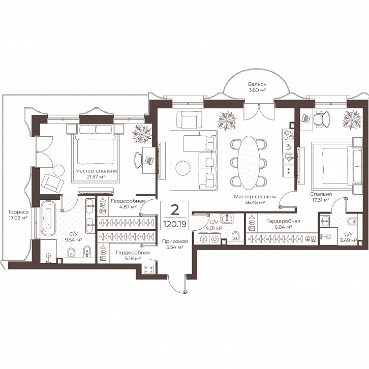 Помещение 0000051085 (Резиденции Воронцова; г. Москва, переулок Обуха, д. 3) планировка