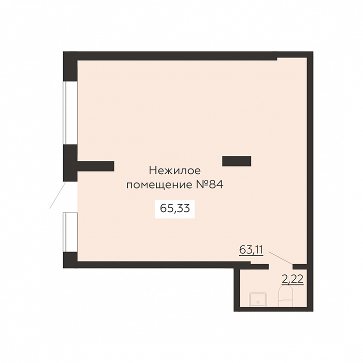 Помещение 0000020822 (Гагаринский-2; ) планировка