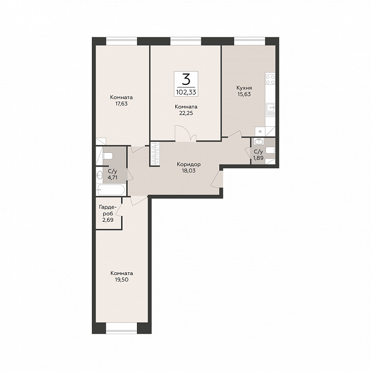 Помещение 0000051482 (Пахра сити; МО,г. Подольск, б р Красногвардейский, д. 33А, 33Б) планировка