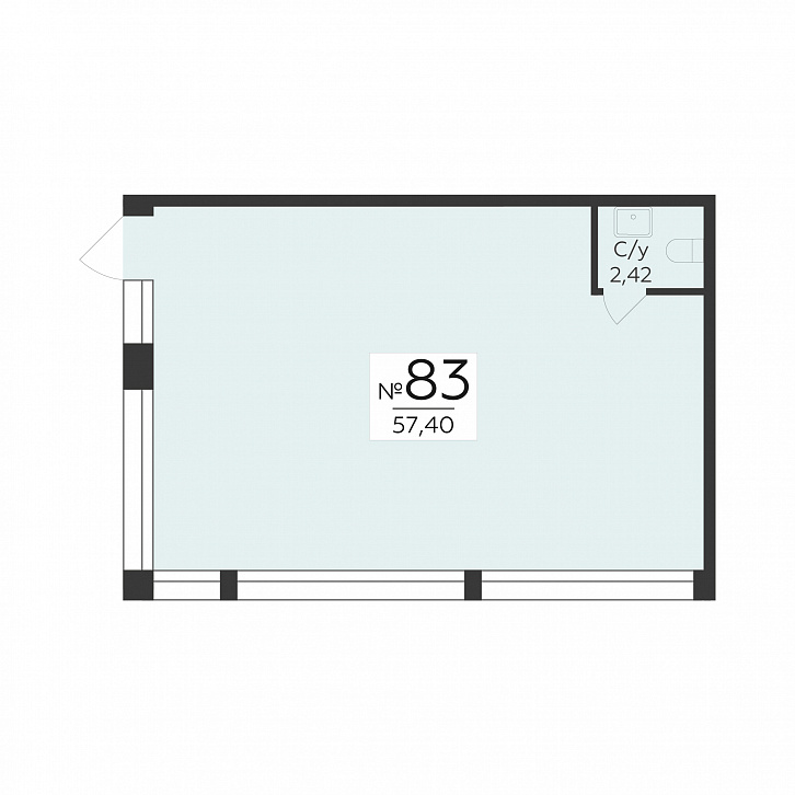 Помещение 0000048700 (Суворов-сити 2; г. Воронеж, ул. Матросова, 64а) планировка