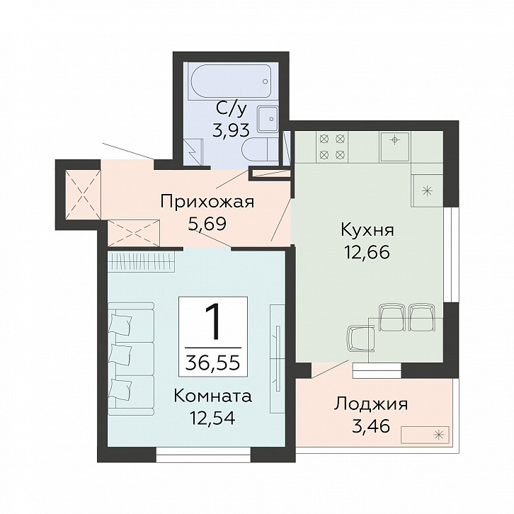 Помещение 0000050065 (Мармелад; Воронеж, ул. Туполева, 5к) планировка