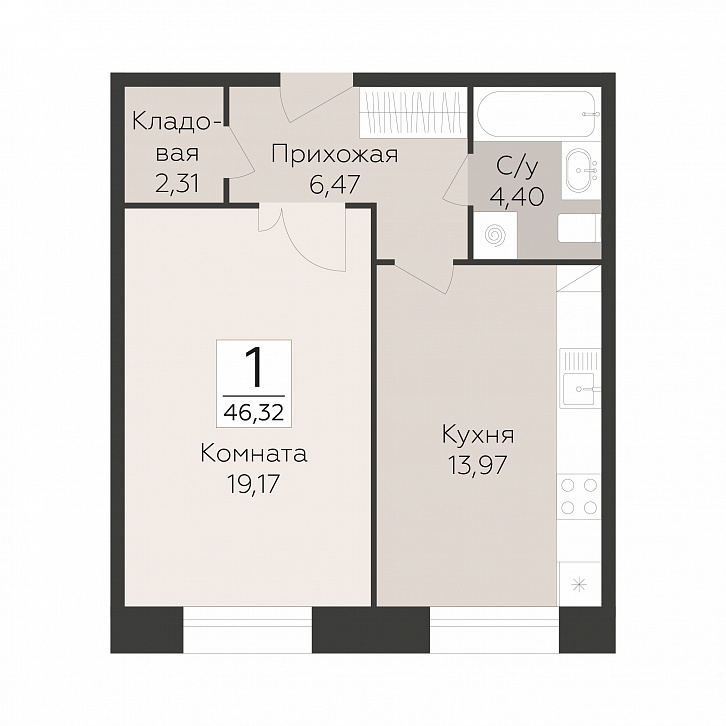 Помещение 0000051279 (Пахра сити; МО,г. Подольск, б р Красногвардейский, д. 33А, 33Б) планировка