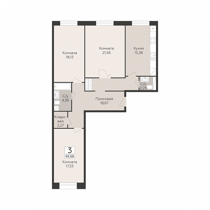Помещение 0000051282 (Пахра сити; МО,г. Подольск, б р Красногвардейский, д. 33А, 33Б) планировка