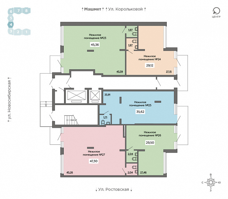 Помещение 0000015573 (Авиатор 2) план этажа