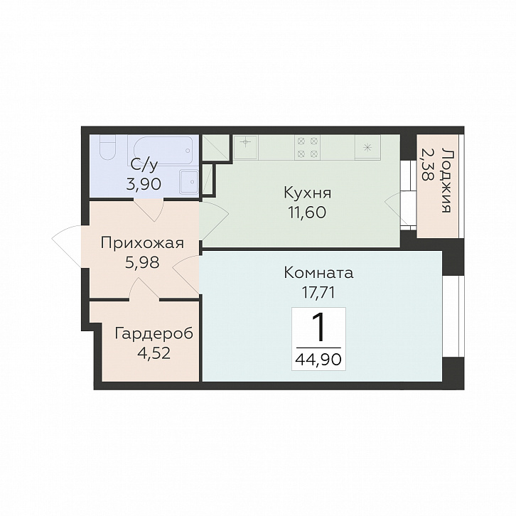 Помещение 0000043391 (Октябрьский квартал; ул. Матросова, 64а) планировка