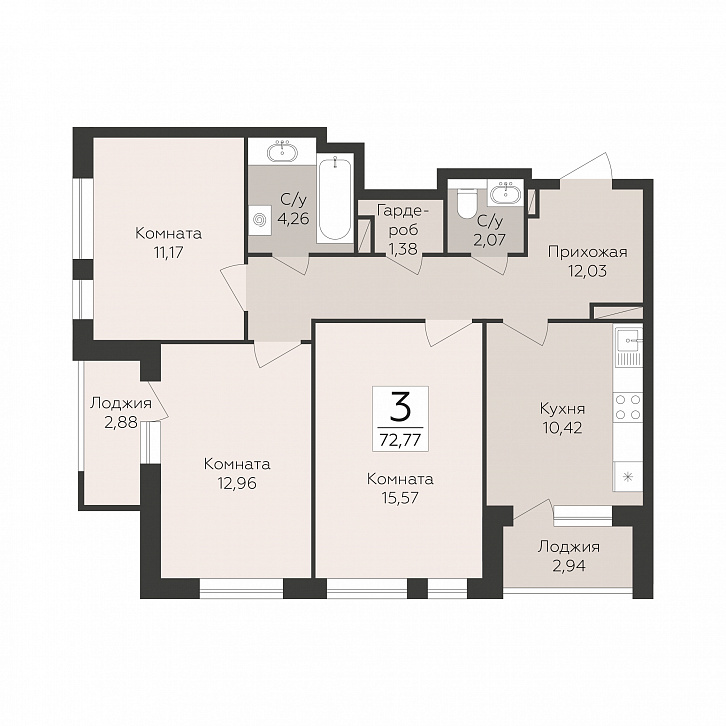 Помещение 0000052423 (; МКД пер. Славы, 1) планировка