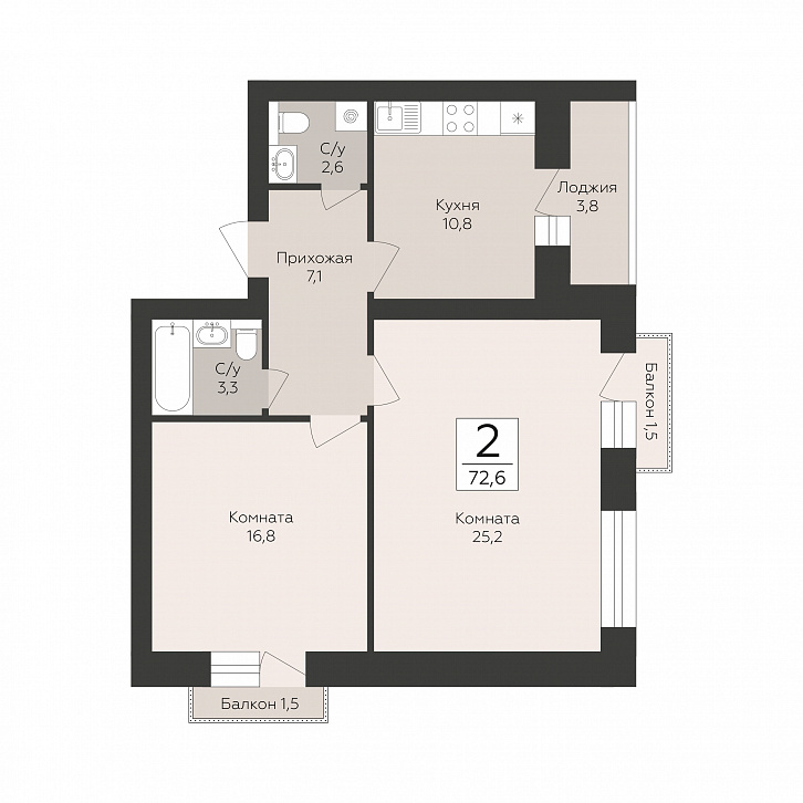 Помещение 0000051274 (Тургенев; Воронежская область, г. Павловск, микрорайон Северный, д. 5) планировка