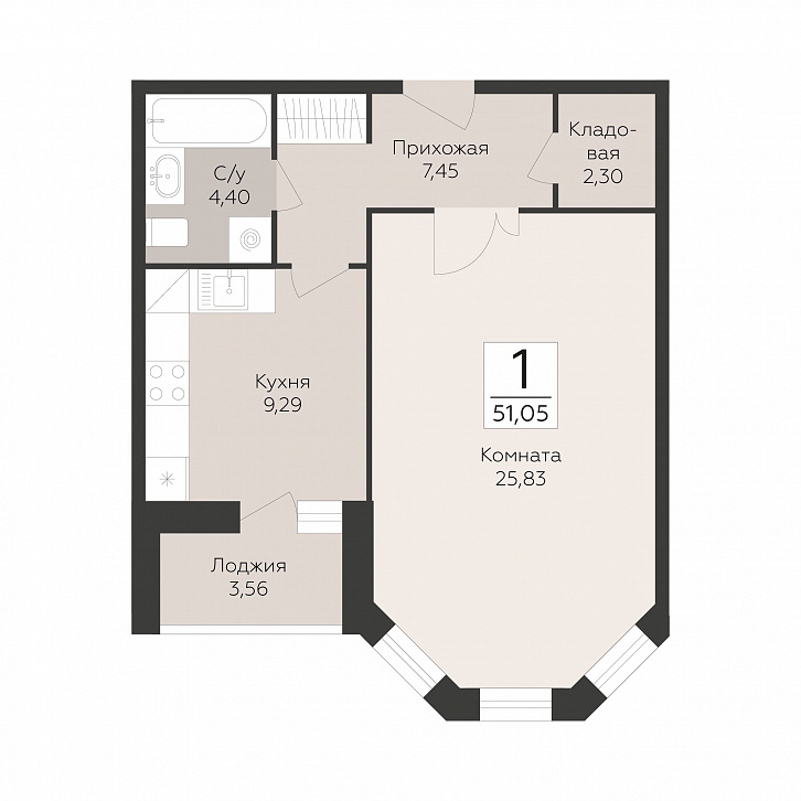 Помещение 0000051374 (Пахра сити; МО,г. Подольск, б р Красногвардейский, д. 33А, 33Б) планировка