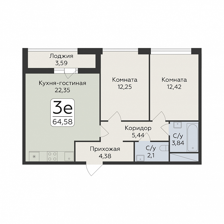 Помещение 0000048003 (Люмен; Воронеж, пр-т Труда, 117) планировка