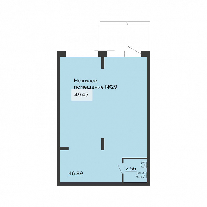 Помещение 0000025378 (Чехов; г. Воронеж, ул. Богдана Хмельницкого, 45а) планировка