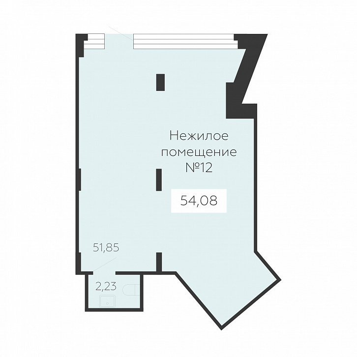 Помещение 0000030239 (Зарядье; г. Воронеж, ул. Электросигнальная, 9а) планировка