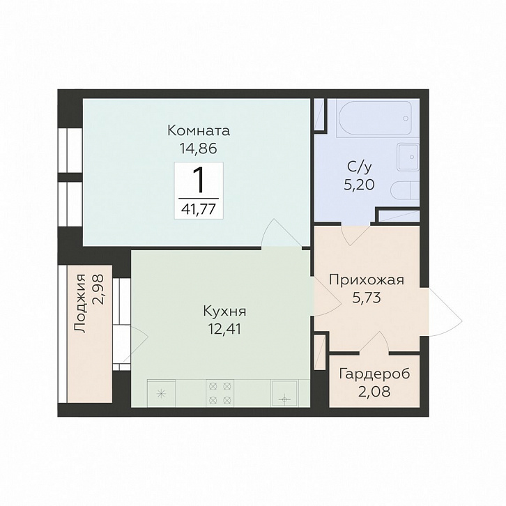 Помещение 0000042994 (Октябрьский квартал; ул. Матросова, 64а) планировка