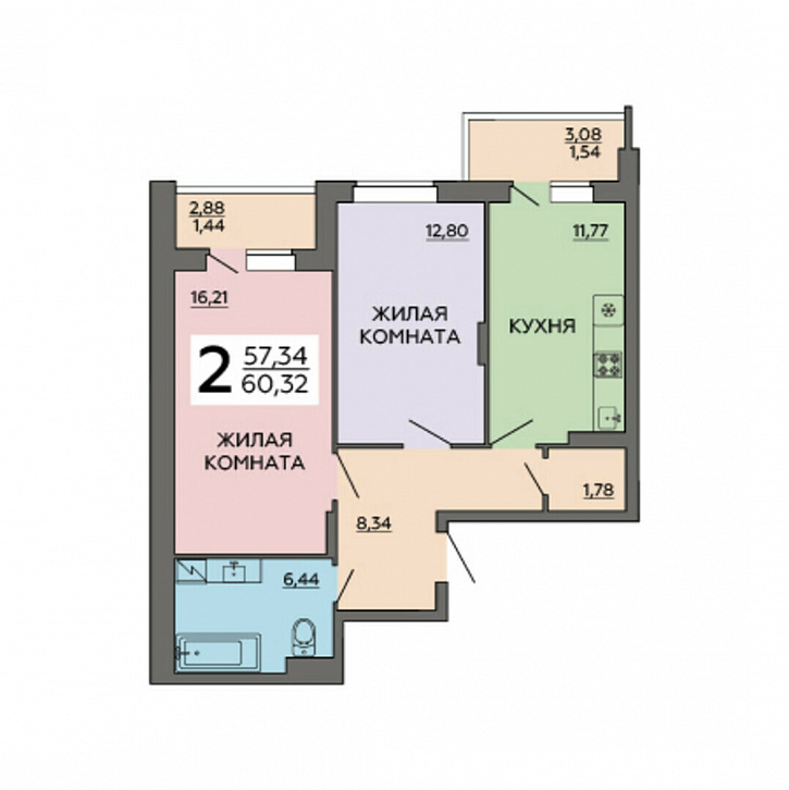 Помещение 0000014870 (Авиатор 2; ) планировка