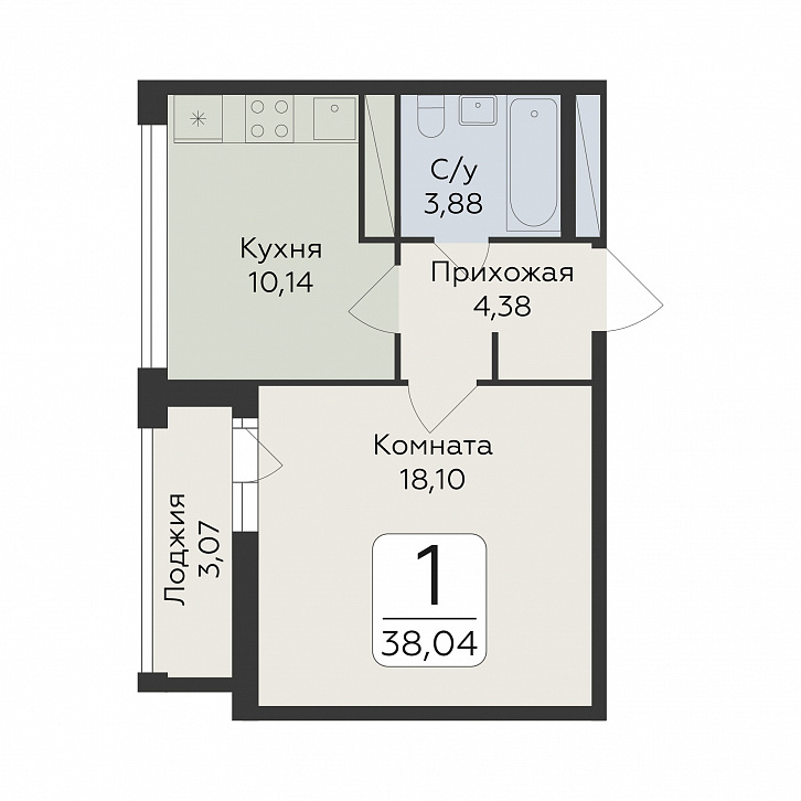 Помещение 0000048121 (Люмен; Воронеж, пр-т Труда, 117) планировка