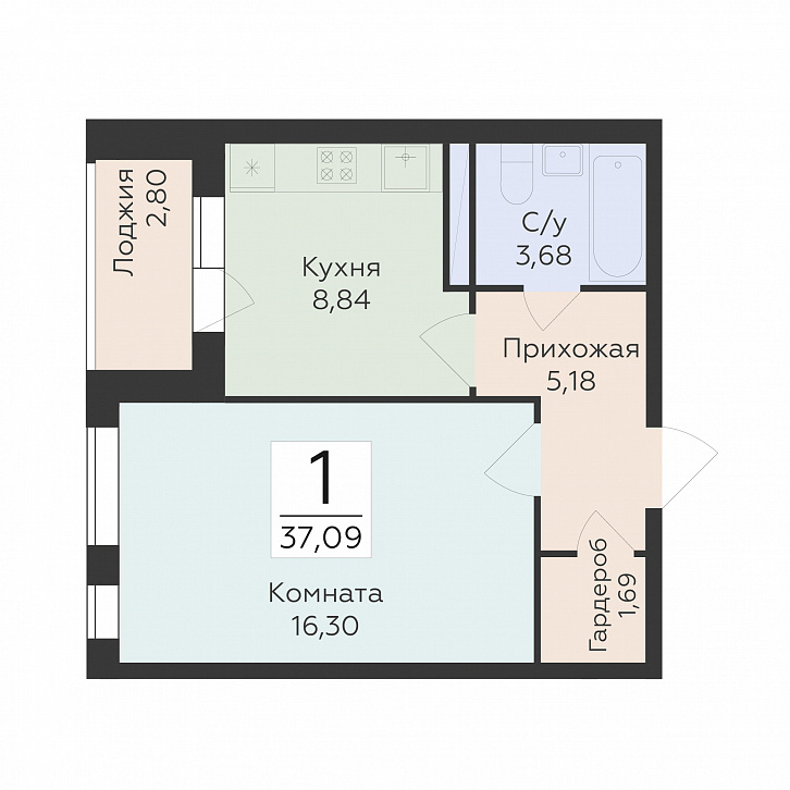 Помещение 0000027496 (Квартал 45; ) планировка