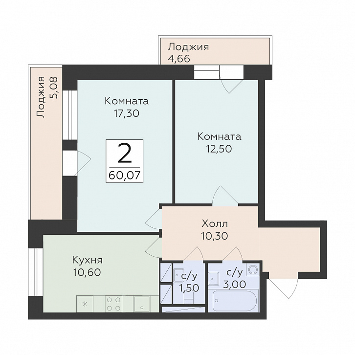 Помещение 0000037384 (Малаховский; ) планировка