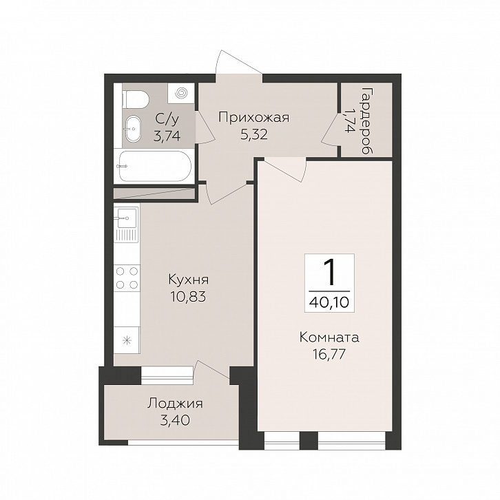 Помещение 0000052406 (Квартал 45; Воронеж, улица 45-й Стрелковой Дивизии) планировка