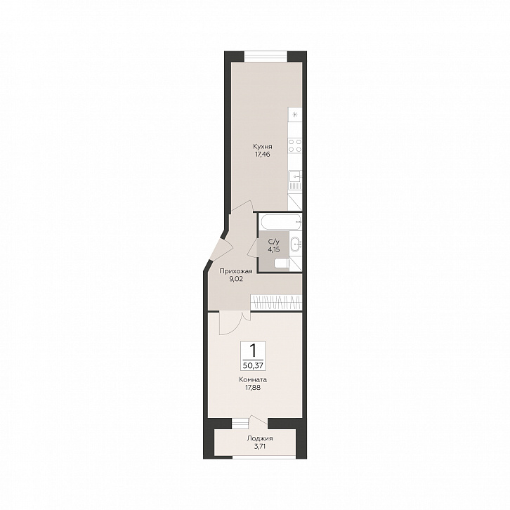 Помещение 0000051751 (Пахра сити; МО,г. Подольск, б р Красногвардейский, д. 33А, 33Б) планировка