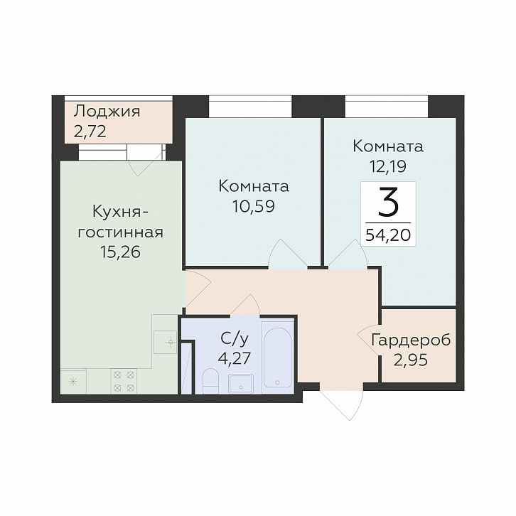 Помещение 0000043320 (Октябрьский квартал; ул. Матросова, 64а) планировка