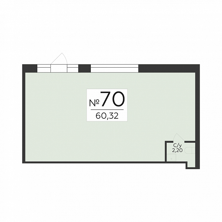 Помещение 0000048360 (Суворов-сити 2; ) планировка