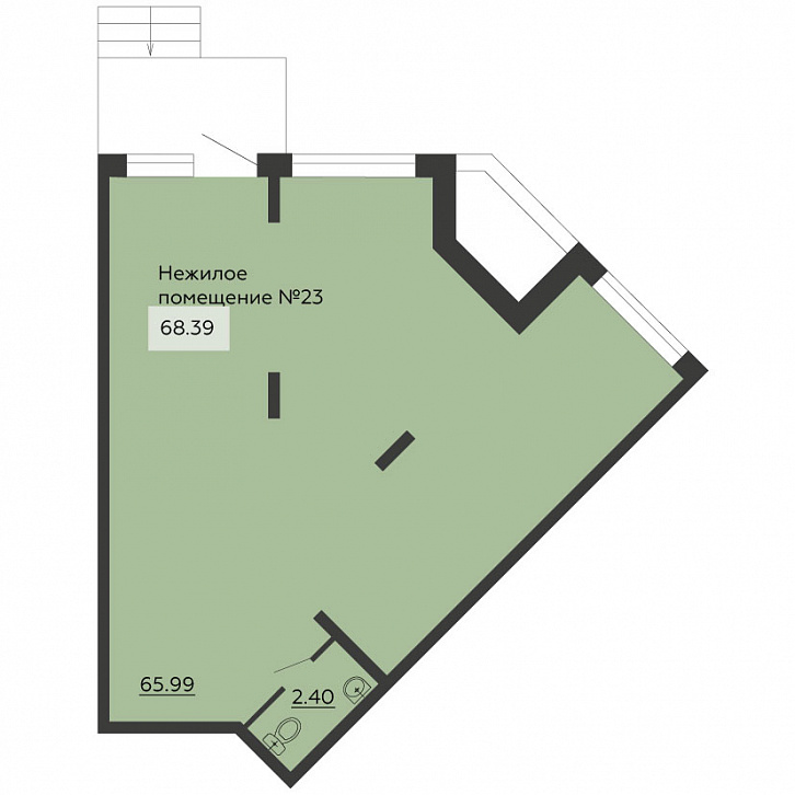 Помещение 0000025372 (Чехов; г. Воронеж, ул. Богдана Хмельницкого, 45а) планировка