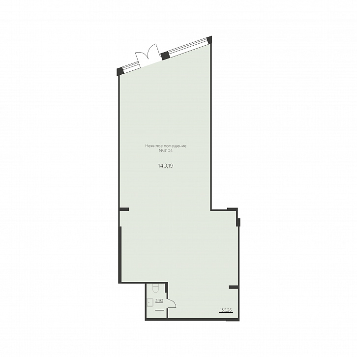 Помещение 0000039191 (Заря; Воронеж, Ленинградская 29Б) планировка