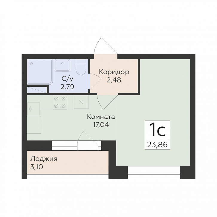Помещение 0000043199 (Октябрьский квартал; ул. Матросова, 64а) планировка