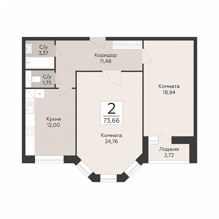 Помещение 0000051532 (Пахра сити; МО,г. Подольск, б р Красногвардейский, д. 33А, 33Б) планировка