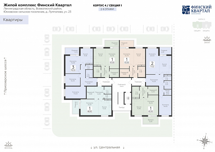 Помещение 0000037800 (Финский квартал; Юкковское поселение, Всеволожский район) план этажа