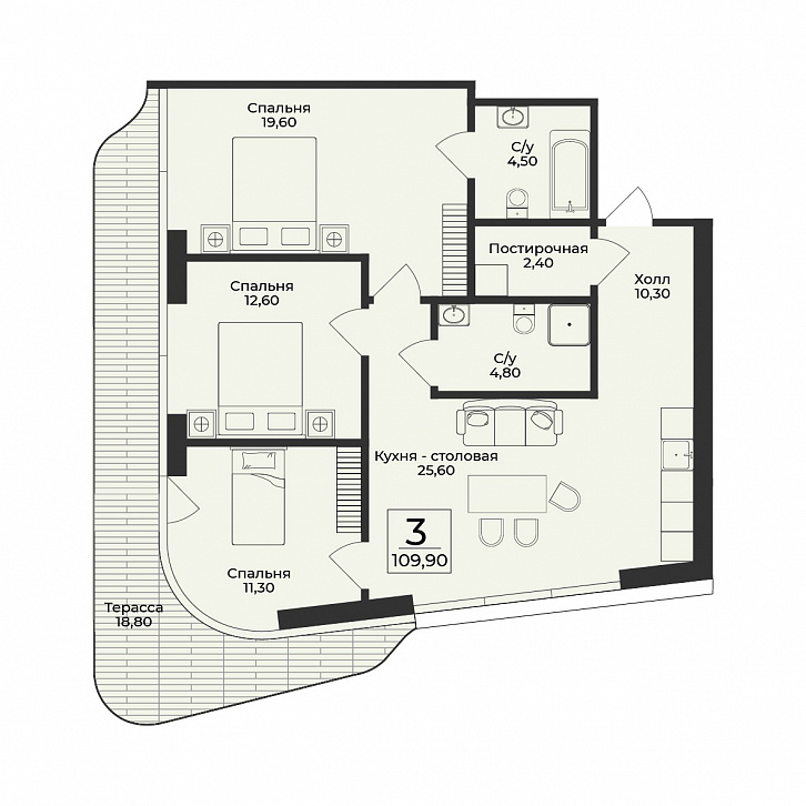 Помещение 0000050568 (Нега; ) планировка