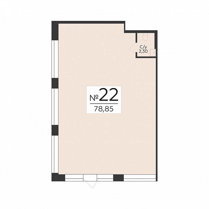 Помещение 0000048338 (Суворов-сити 2; ) планировка