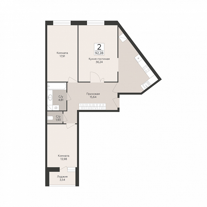 Помещение 0000051746 (Пахра сити; МО,г. Подольск, б р Красногвардейский, д. 33А, 33Б) планировка