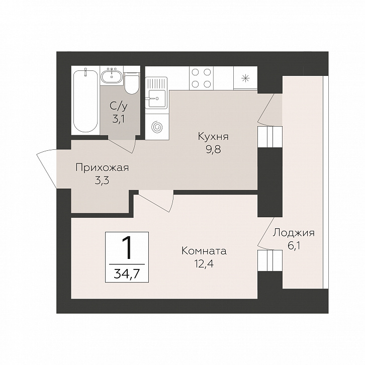 Помещение 0000051241 (Тургенев; Воронежская область, г. Павловск, микрорайон Северный, д. 5) планировка