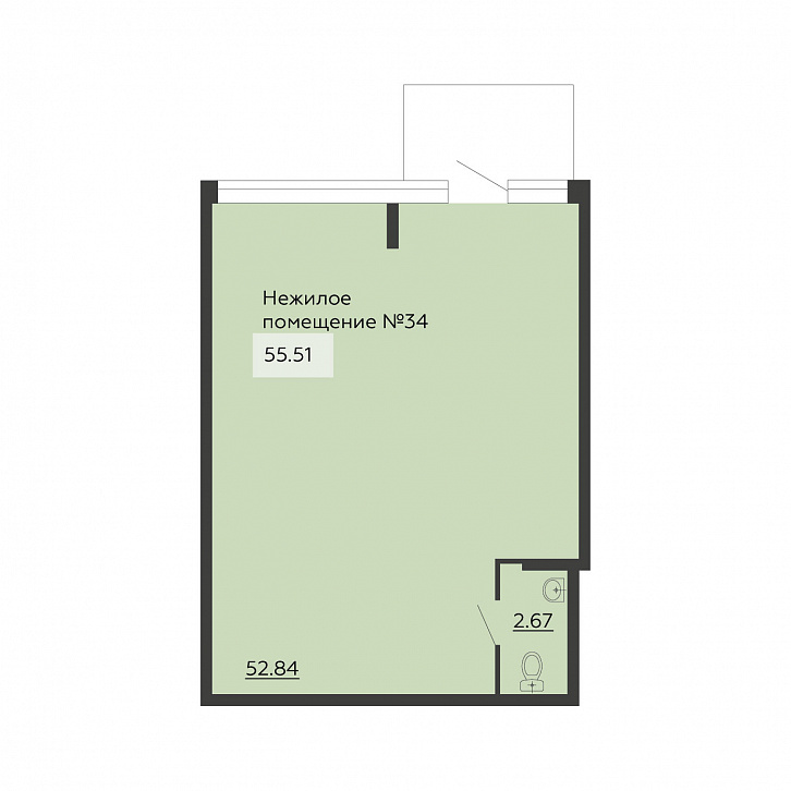 Помещение 0000025763 (Чехов; г. Воронеж, ул. Богдана Хмельницкого, 45а) планировка
