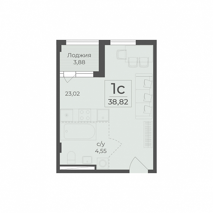 Помещение 0000036395 (Botanica) планировка