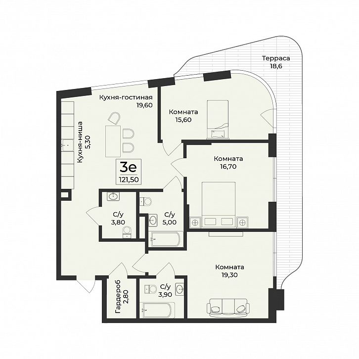 Помещение 0000046807 (Нега; ) планировка