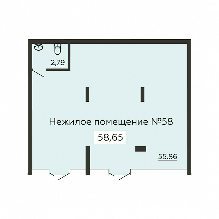 Помещение 0000014654 (Суворов сити; г. Воронеж, ул. 121 Стрелковой Дивизии, 9) планировка