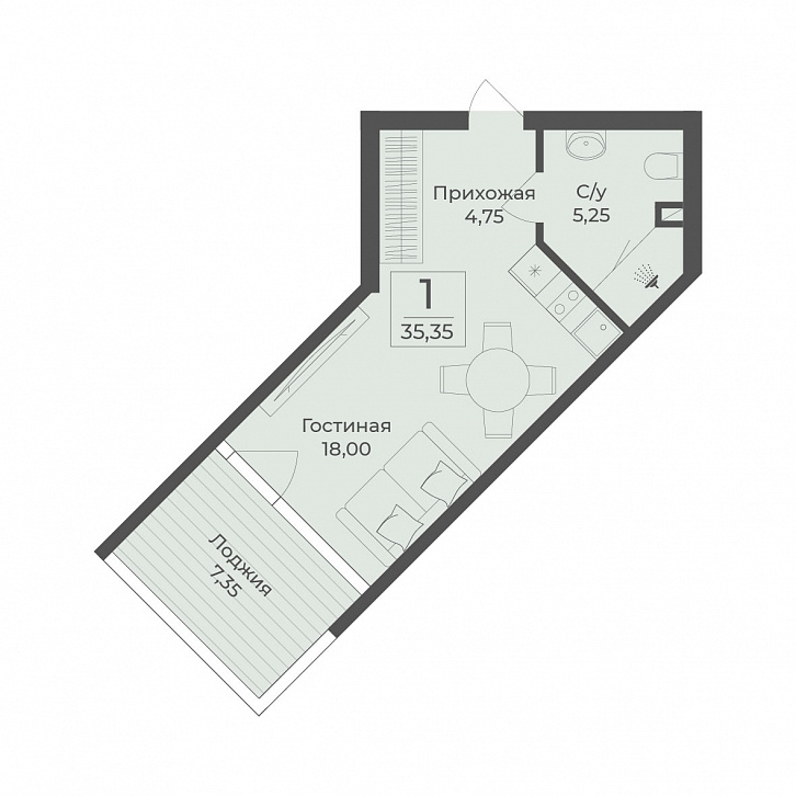 Помещение 0000045074 (Тамерун; Саки, ул. Набережная / ш. Симферопольское) планировка
