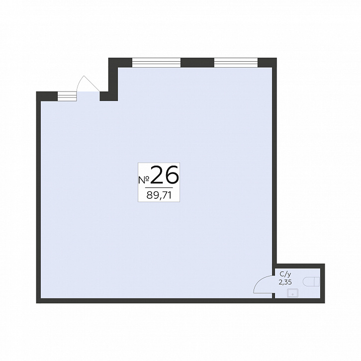Помещение 0000042353 (Романовский; Воронеж, ул. Чапаева, 68а) планировка